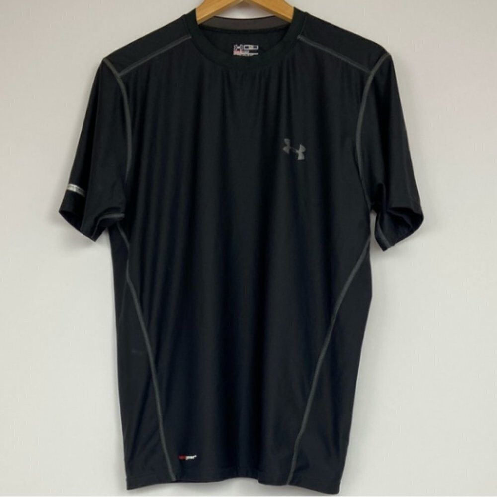 Under Armour Heat Gear Mens Black Shirt